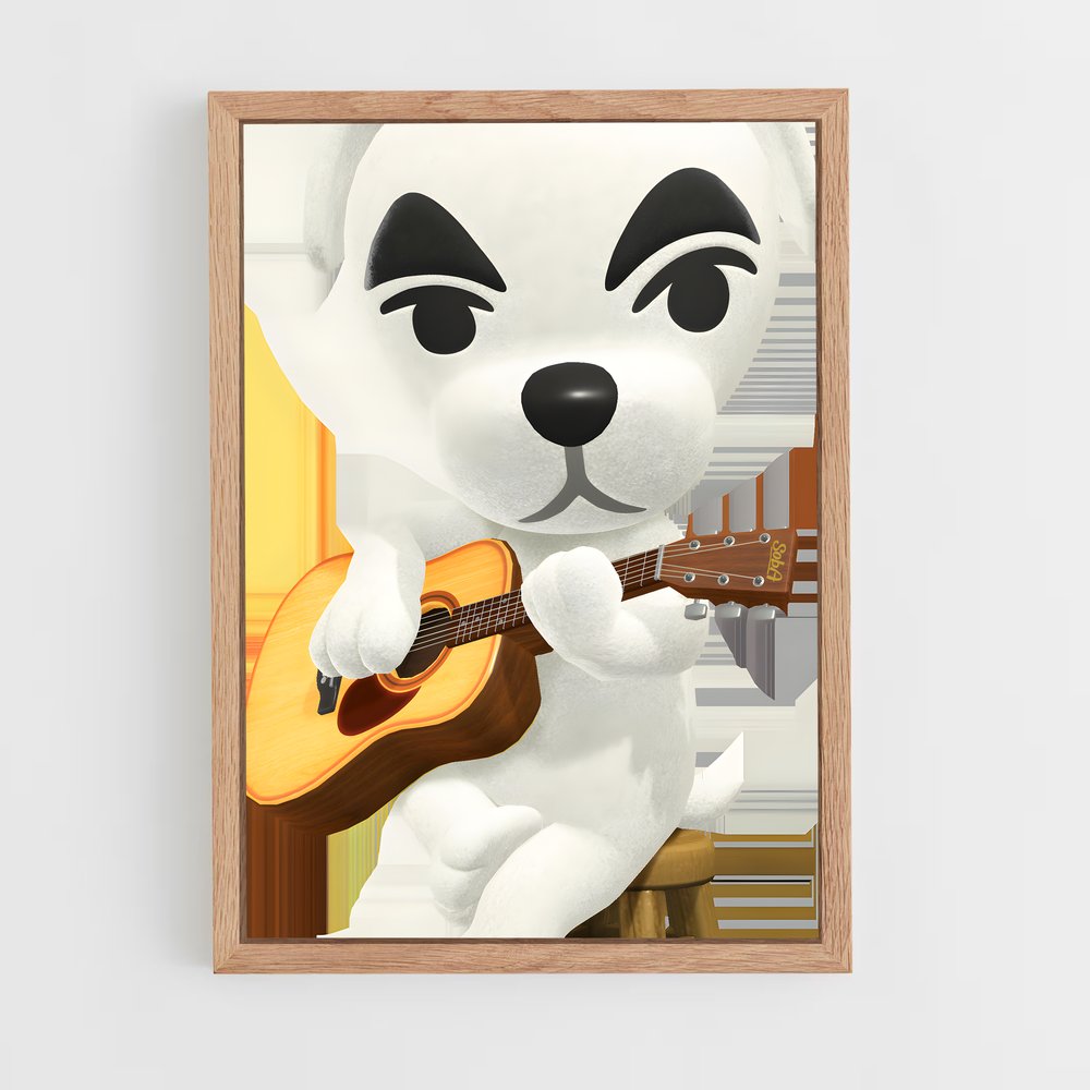 Poster Teddy Rock Star – affiche Animal Crossing (vue 4)